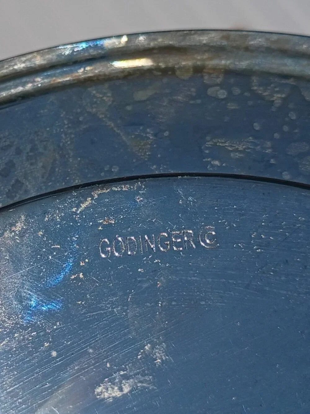 Vintage Godinger Silverplate Serving Tray Platter 13.5